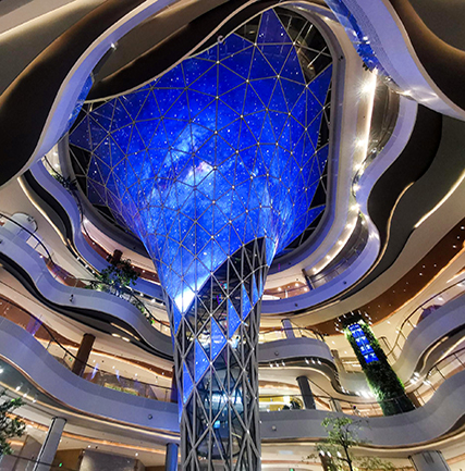 西安南飛鴻樂薈中心led透明屏項(xiàng)目