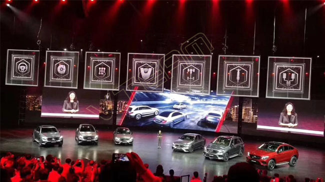 威特姆光電上海車(chē)展LED透明顯示屏案例