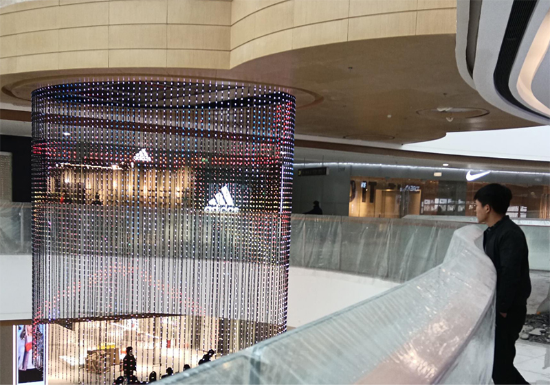 合肥碭山萬達(dá)LED網(wǎng)格屏項目